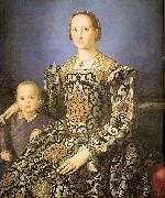 Agnolo Bronzino Eleanora di Toledo with her son Giovanni de' Medici oil painting
